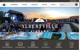 Albertville Business Services website