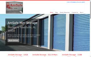 Amsafe Mini Storage website