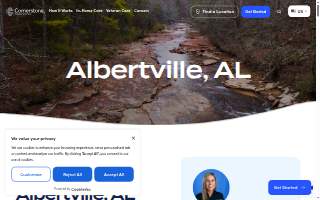 Cornerstone Caregiving of Albertville website