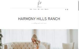 Harmony Hills Ranch website