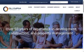 Olympia Management website
