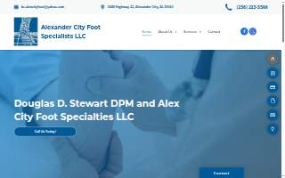 Alex City Foot Specialties website