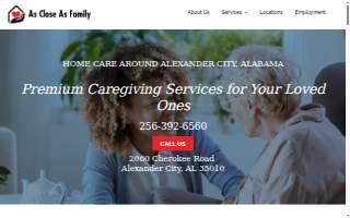 As Close As Family of Alexander City website