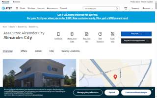 AT&T Store of Alexander City website