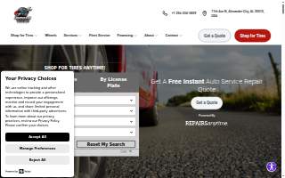 Henderson Tire website