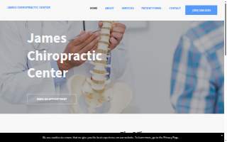James Chiropractic Center website