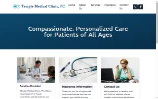 Temple Medical Clinic website
