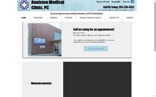 Anniston Medical Clinic website