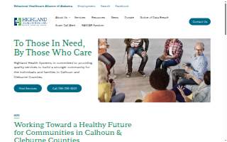 Highland Health Systems of Anniston website