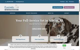 Eastside Animal Hospital website