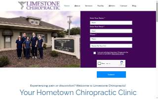 Limestone Chiropractic website