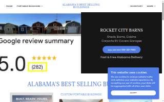 Rocket City Barns - Athens East website