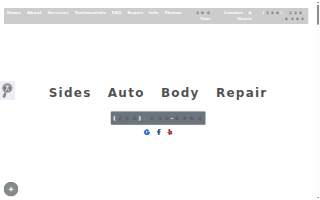 Sides Auto Body Repair website
