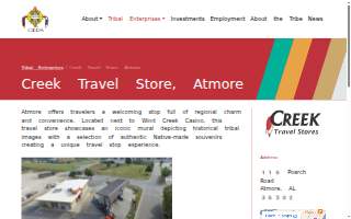 Creek Travel Stores- Atmore website