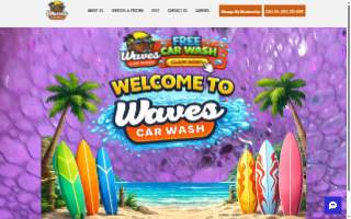 Waves Carwash website
