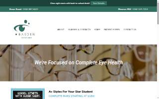 Basden Eye Care website
