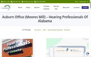 Hearing Professionals of Alabama website