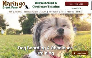 Maringo Creek Farm Dog Training & Boarding of Auburn website