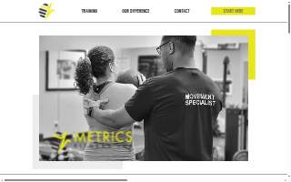 Metrics Fitness Lab website