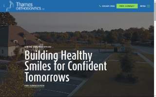 Thames Orthodontics of Auburn website