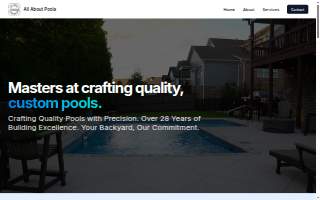 All About Pools Al website