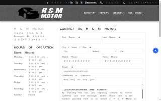 H & M Motor LLC website