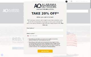 Alabama Outdoors of Birmingham website