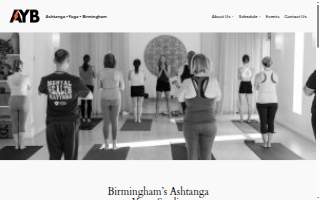 Ashtanga Yoga Birmingham website