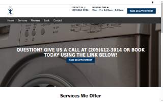 Atlas Appliance Repair website