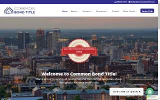 Common Bond Title LLC website