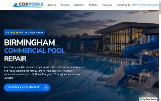 Cox Pools Inc. website