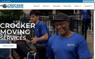 Crocker Moving Services website