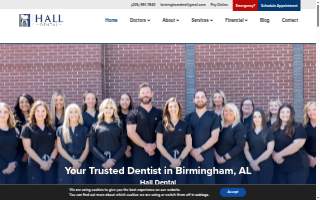 Hall Dental website