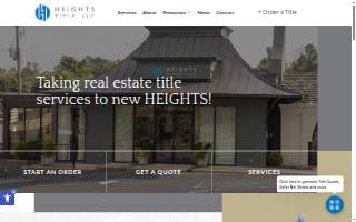 Heights Title website
