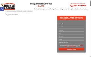 Hinkle Roofing of Birmingham website