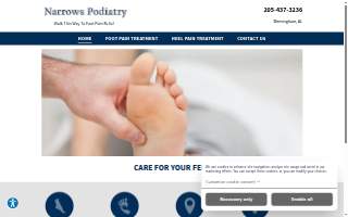 Narrows Podiatry website