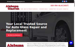 Alabama GlasTek of Center Point website
