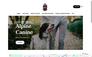 Alpine Canine LLC. of Center Point website