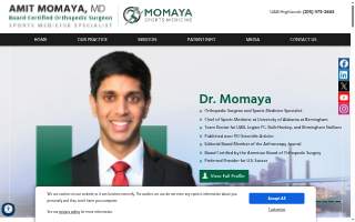 Amit Momaya, MD -- UAB Sports Medicine Orthopedic Surgeon of Center Point website