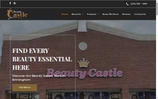 Beauty castle hair and beauty supply website