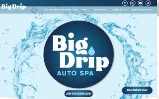 Big Drip Auto Spa website
