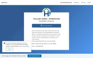 Holland Homes website