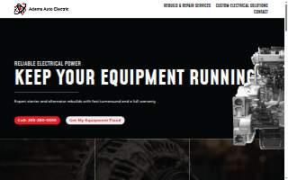 Adams Auto Electric website
