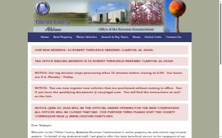Chilton County Tag Division website