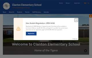 Clanton Elementary School website