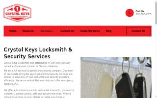 Crystal Keys Locksmith & Security Services website