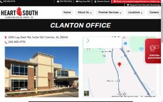 Heart South Cardiovascular Group-Clanton Office website
