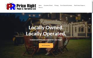 Price Right Pest & Termite website