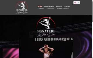 Signature Studio of Dance website