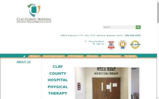 Clay County Hospital Rehabilitative Therapy Services website